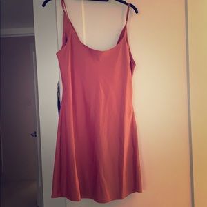 Privacy please coral slip dress